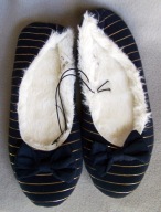 BALERINY KAPCIE DAMSKIE GRANATOWE 37 TOM&ROSE