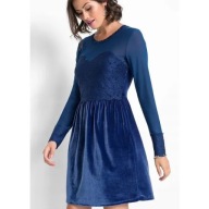 Tanio !_NOWA 299zł WYSZCZUPLAJĄCA luksusowa sukienka_ KORONKA_WYGODNA_50/52