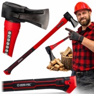 SIEKIERA ROZŁUPUJĄCA DO DREWNA FIBERGLASS Z KLINEM MOCNA XL 2200 G 85 CM