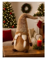 Skrzat 85cm siedzący dekoracja świąteczna gnom bożonarodzeniowy ozdoba