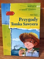 Książka wraz z opracowaniem, lektura Przygody Tomka Sawyera Mark Twain.