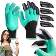 RĘKAWICE ROBOCZE OGRODOWE OGRODNICZE Z PAZURAMI UNIWERSALNE MOCNE DO OGRODU