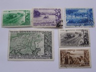 ZSRR - Akcja zalesiania ochronnego obrzeży pól - Mi. 1385-90 kasowane