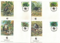 02-FDC-KT20-Wyspy Kuka, WWF -Ptaki egzotyczne,1992r
