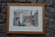 STARA RAMA BOGATO ZDOBIONA DREWNIANA SZKŁO ZŁOTA ANTYK DREWNO UNIKAT 39x32