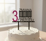 topper dekoracja urodziny personalizacja3,4,5,6 ZMIANA KODU !!