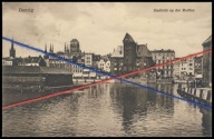 PTP - GDAŃSK # DANZIG # ŻURAW PORTOWY, KRAHNTOR, MOŁTAWA # POCZTÓWKA # 1928