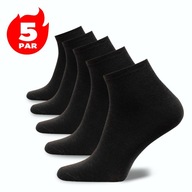 Skarpetki damskie SKARPETY CZARNE SPORTOWE BAWEŁNA Pesail 5 par