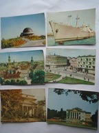 STARE WIDOKÓWKI POCZTÓWKI CHORZÓW POZNAŃ ŁAŃCUT OPOLE ŁÓDŹ 9 szt lata 60-te