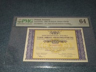 1939 20 złotych Bon Obrony Przeciwlotniczej Nr 0467817 PMG 64