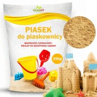 Piasek Do Piaskownicy 20KG Czysty, Suchy Dla Dzieci Ogród Zabawa