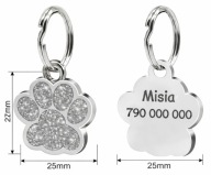 IDENTYFIKATOR | ADRESÓWKA ZAWIESZKA DLA | PSA | KOTA | ŁAPKA | GRAWER