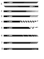 mitsubishi asx naklejki sportowe pasy