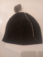 CZAPKA ZIMOWA MĘSKA CIEMNA SZARA CIEPŁA