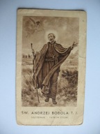 ŚWIĘTY ANDRZEJ BOBOLA PATRON POLSKI LITANIA przedw. ŚW. OBRAZEK