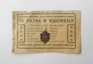 FRANCISZEK FOLTYN / FOLTIN WADOWICE - PRZYBORY SZKOLNE, REKLAMA 1918 r.
