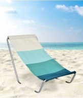 LEŻAK SKŁADANY FOTEL PLAŻOWY OGRODOWY LEKKI TURYSTYCZNY KRZESŁO PLAŻOWE