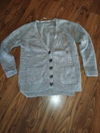 Sweter damski szary 46/48 oversize