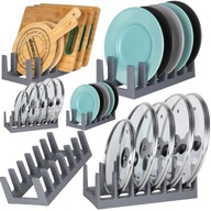 ORGANIZER KUCHENNY DO SZUFLADY SZAFKI STOJAK NA TALERZE POKRYWKI