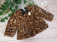 Little me śliczny płaszczyk futerko panterka kurteczka 2lata