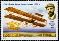 Rumunia 2008 Znaczek 6268 ** lotnictwo stary samolot