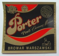 ETYKIETA PIWO CIEMNE MOCNE PORTER BROWAR WARSZAWA