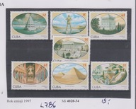 LATARNIE MORSKIE,7 CUDÓW ŚWIATA CUBA Mi:4028-34 L786