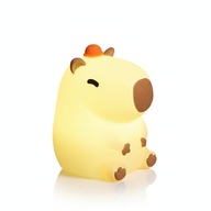 Lampka Nocna Kapibara Silikonowa LED USB Prezent Dla Dzieci