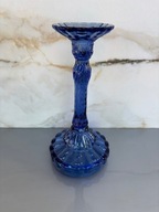 Świecznik szkło Ząbkowice PRL