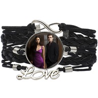 Skórzana bransoletka - Pamiętniki Wampirów - regulowana długość oczko 25mm