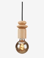 Lampa wisząca ASMIND drewno skandynawska