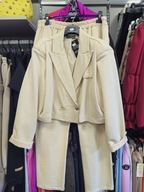 Garnitur damski beżowy bawełna 44/46 plus size Italy !!!