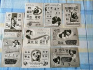 Briefmarkensprache mowa znaczków 9 pocztówek