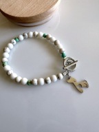 Bransoletka handmade Jak pies z kotem Pies Kot kamienie