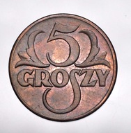 II RP, 5 GROSZY 1939 - PIĘKNE