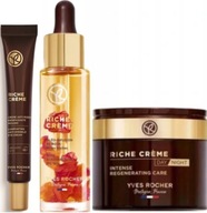 RICHE CREME: 1 x Dzień/Noc 75ml + Oczy + Różane serum w olejku YVES ROCHER