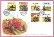 Anglia I.of Man 2007 FDC 6zn rolnictwo,mechanizacja, konie, traktory, Mi15€