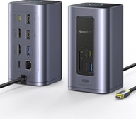 Baseus NU1 Air Spacemate Stacja Dokująca Hub USB-C 12w1 2xHDMI RJ45 PD 100W