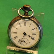 Stary zegarek . Kieszonkowy CYLINDRE--Srebro 800 pr.