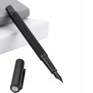 Metalowe pióro wieczne czarne - Czarny Las