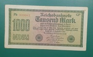 Niemcy Banknot 1000 Marek 1922 seria Pb 93