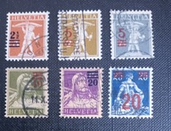 SZWAJCARIA SERIA KASOWANA NR 156-161 PRZEDRUKOWA STAN DOBRY 1921