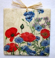 Robótkownia Kafelek obrazek 15x15 Kwiat Kwiaty Łąka