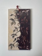 „Ogród Japoński II" unikat kafel ceramiczny ręcznie malowany sygnowany nowy