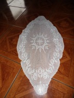 Owalna serweta koronkowa - 38 cm x 75 cm