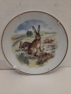 SUSAN BERESFORD TALERZ PORCELANOWY KOLEKCJONERSKI DO POWIESZENIA ZAJĄC