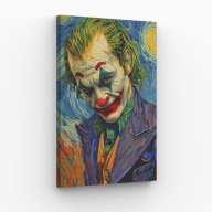 Obraz na Płótnie 30x40cm Joker Komiks Sztuka Portret Salon Loft Nowoczesny