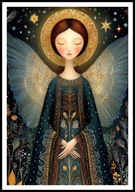 A2 OBRAZ PLAKAT ANIOŁ, PLAKAT Z ANIOŁEM, ANIELSKIE SKRZYDŁA, ANIELICA, NR7