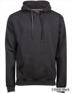 BLUZA Z KAPTURĄ TEE JAYS 5430 EGIPSKA BAWEŁNA UNISEX 310G/M² CZARNY L