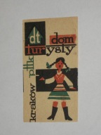 DOM TURYSTY PTTK KRAKÓW naklejka z PRL lata 70-te